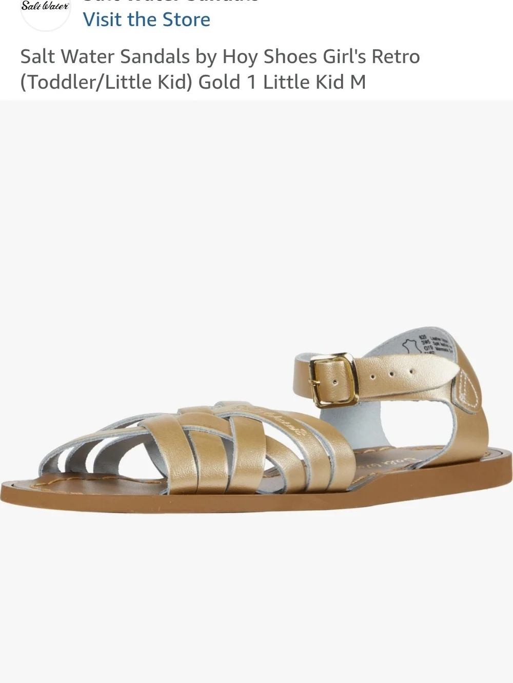 Salt Water Sandals by Hoy Shoes Girl's Retro